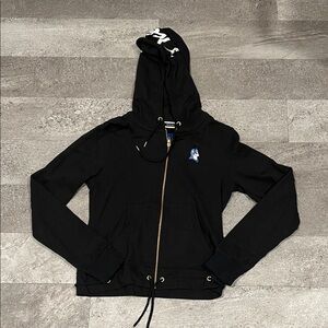 Women’s Duke Blue Devils black zip up hoodie